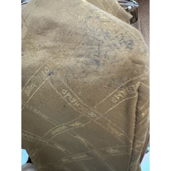 Longchamp Tan Pebbled Leather Tote Bag - Picture 10 of 11